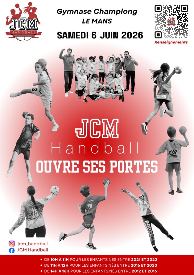 Portes ouvertes samedi 6 juin - Essais gratuits et matchs hand à 4 catégories JEUNES
